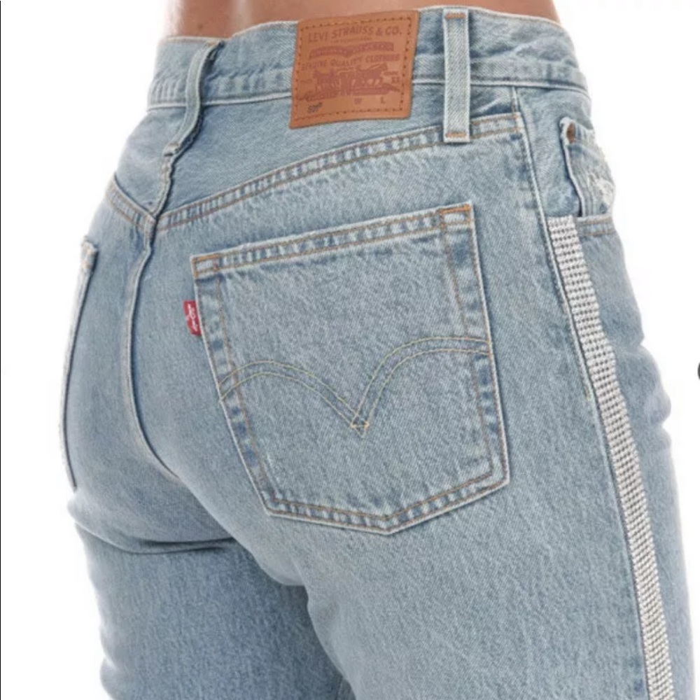 Levi 501 Ankle Straight Jean Diamond In The Rough